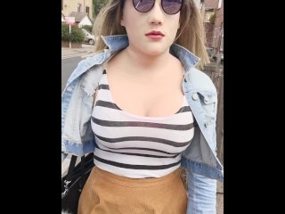 big tits, vertical video, female mask, solo female
