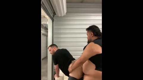 Public fucking in storage unit