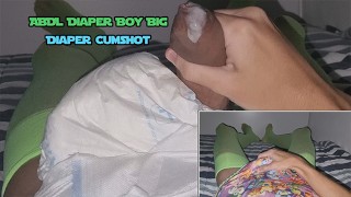 ABDL DIaper Boy Big Diaper Ejaculação