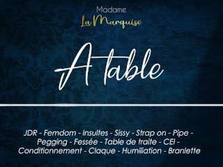 french, erotic audio for men, femdom, chastity cage