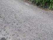 Preview 5 of The Man Left The Road By Bicycle 🚴 He Takes His Cock On The Road Risking Being Seen