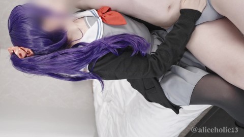 💜Aliceholic13 Japanese SchoolUniform Cosplay | Femdom handjob,anal prostate massage cumshot video.