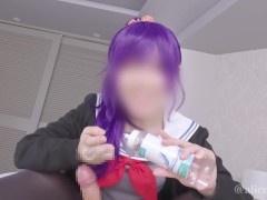 💜【素人 個人撮影】甘サド系看護学生レイヤーさんをお持ち帰りしたら、マゾだと見抜かれ、蕩けるような前立腺マッサージと亀頭責め手コキで連続メスイキ痙攣絶頂の快楽を教えられる動画♡【ありすほりっく】 - Screenshot 6 of 16 - Prostate Massage