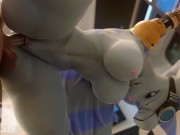 Preview 6 of Rivet from Ratchet & Clank Fucks Big Cock with her Thighs and Pussy