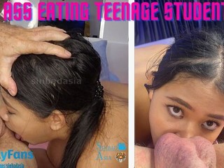 THAI TEEN STUDENT EATS ASS