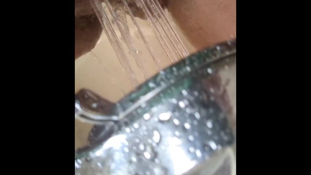 Lil Shower Play After Camming, Pierced Pussy