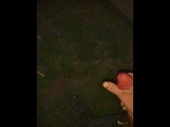 Outdoor public slo-mo masturbation