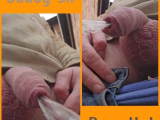 Dual view pissing  one forwards one reversed