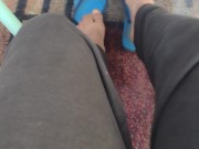 Preview 5 of Touching my feet barento the floor