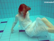 Preview 1 of Sexy Russian chick pool swim session naked