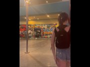 Preview 1 of COLLEGE GIRL FLASHING IN THE SHOPPING MALL