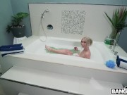 Preview 1 of BANGBROS - Kay Lovely Asks Her Stepbro Danny Steele To Go In The Bathtub With Her Fully Naked