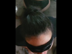 Thick gothic Latina hotwife sarahkitty comes over to worship BBC with a sloppy blowjob