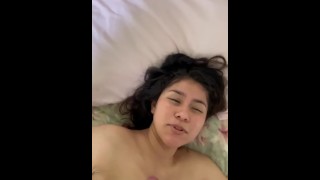 Massive cum on my slut face