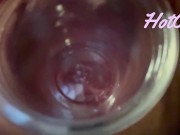 Preview 4 of おまんこの中にプラカップを挿入して粘膜が丸見え！Put a 2oz cup in my and observe inside the vagina