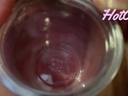 Preview 5 of おまんこの中にプラカップを挿入して粘膜が丸見え！Put a 2oz cup in my and observe inside the vagina
