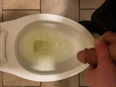 Quick Piss In a public Restroom