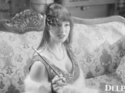 Preview 1 of Delphine Films- Flapper Girl Lexi Luna Has The Biggest Orgasm She Has Ever Felt