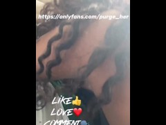 She sucked my cum out right in front of her boyfriend house in the middle of the street 🏠😈🤤