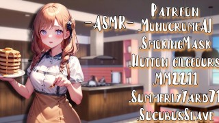 ASMR Wholesomerp 달콤한 아내가 아침 식사를 만들어줍니다. F4M Binaural