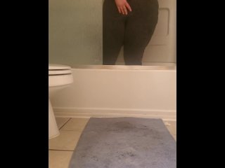 vibrator orgasm, solo female, bbw piss, vertical video