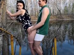 Risky sex on a public beach with my stepsister