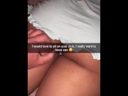 Preview 1 of Cheerleader wants to fuck classmate on Snapchat