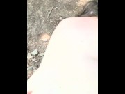 Preview 3 of Slut gets quick crempie in woods