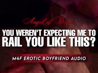 creampie, nsfw audio, rough sex, intense male orgasm