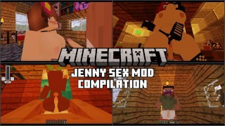 Todas as cenas de sexo COMPILAÇÃO | Minecraft - jogabilidade Jenny Sex Mod