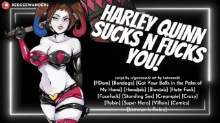 Harley Quinn vangt en ondervraagt je met haar gaatjes! || Erotische ASMR rollenspel voor Men