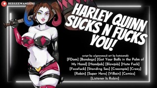 哈雷·奎因 (Harley Quinn) 捕捉并用她的男性孔色情 ASMR 角色扮演来审问你