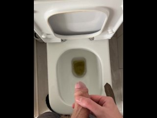 vertical video, pissing, pov piss, toilet