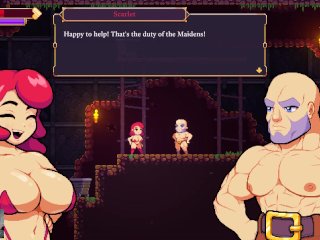 hentai game, game, cartoon, red head