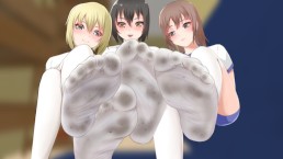 Femdom University Zero E3 - Ich habe vergessen, Wäsche zu putzen, sie stecken mir ihre schmutzigen Socken in den Mund