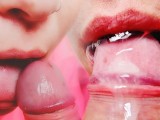 I want cum in my mouth, and I want it now! Enjoy go! - Close Up POV Blowjob