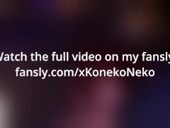 xKonekoNeko using a Hush 2 butt plug on stream for the first time