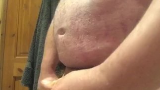 Geölter Handjob frecher Wichs