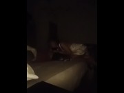 Preview 3 of I suck my boyfriend while he's asleep and end up riding on his cock till he cums inside me