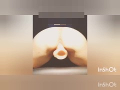 初めての満喫オナニー④　ＡＶ見ながらディルド挿入！卑猥な音が響いてた(；´Д｀) - Screenshot 8 of 16 - Wet Pussy
