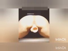 初めての満喫オナニー④　ＡＶ見ながらディルド挿入！卑猥な音が響いてた(；´Д｀) - Screenshot 9 of 16 - Enjoyment