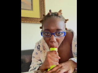 Weirdo Nerd with Glassess Performs Top Notch Oral AlliyahAlecia