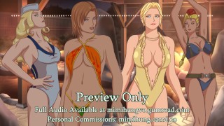 Dead or Alive / Street Fighter Dames neuken jou en elkaar in een onsen (audio preview)