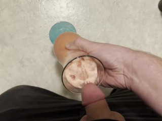 Cumshot in Cocktail of a Hot Girl Spermcocktail