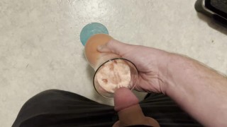 Cumshot in Cocktail of a hot girl Spermcocktail