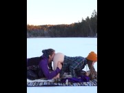 Preview 4 of Sex on a frozen lake - RosenlundX - Vertical