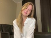 Preview 2 of Asmr girlfriend roleplay. POV virtual sex. Stay home and fuck is better than walk.