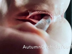 Trailer - As my pussy hovers above you, I masturbate with a glass toy until I cum all over your face