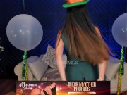 Preview 1 of St. Patrick's Day Tease with Mariana Silva in an Irish Costume