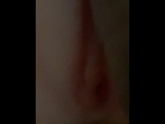 Lubricating and fingering a realistic vulva